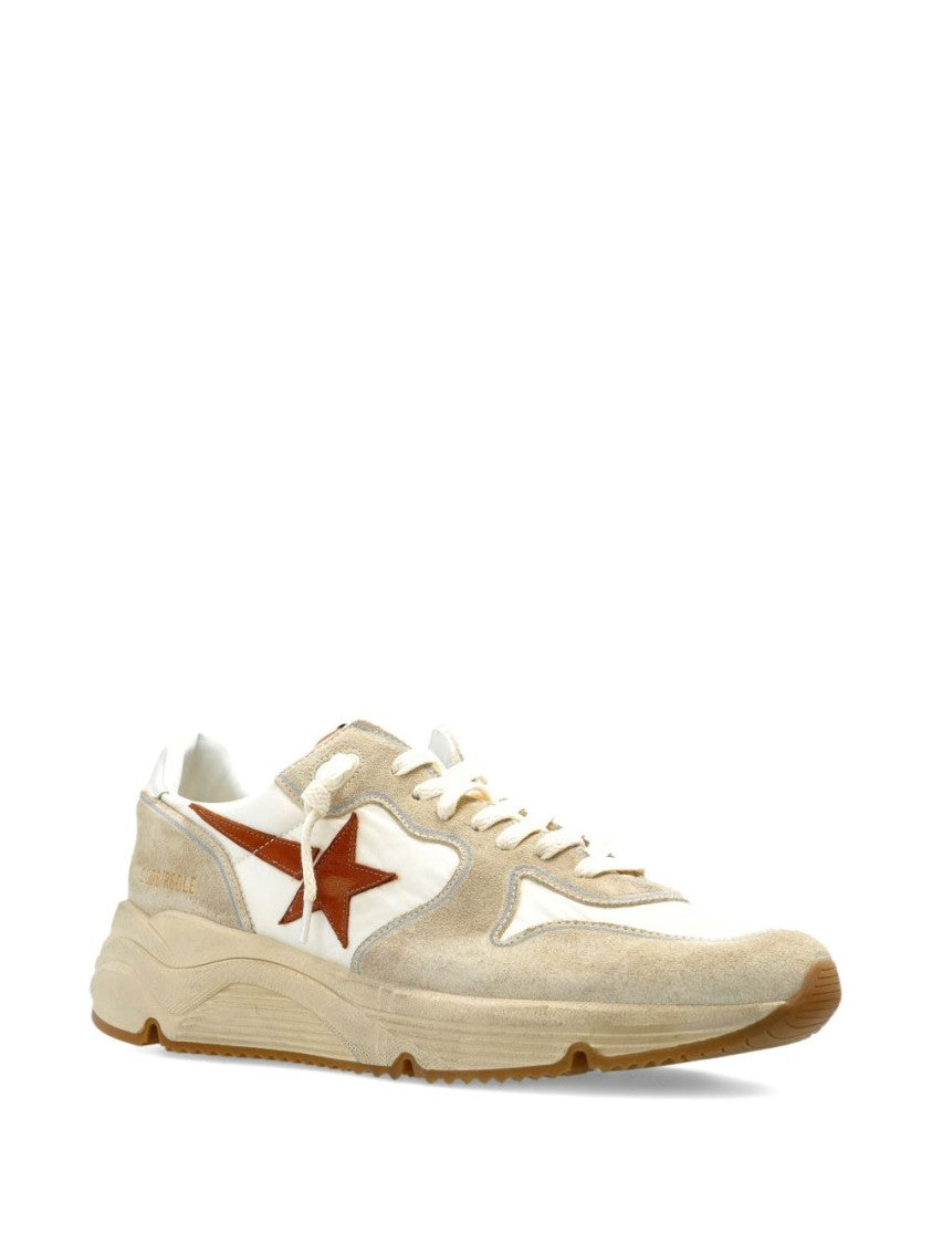 Golden Goose Sneakers With Brown Star Accent