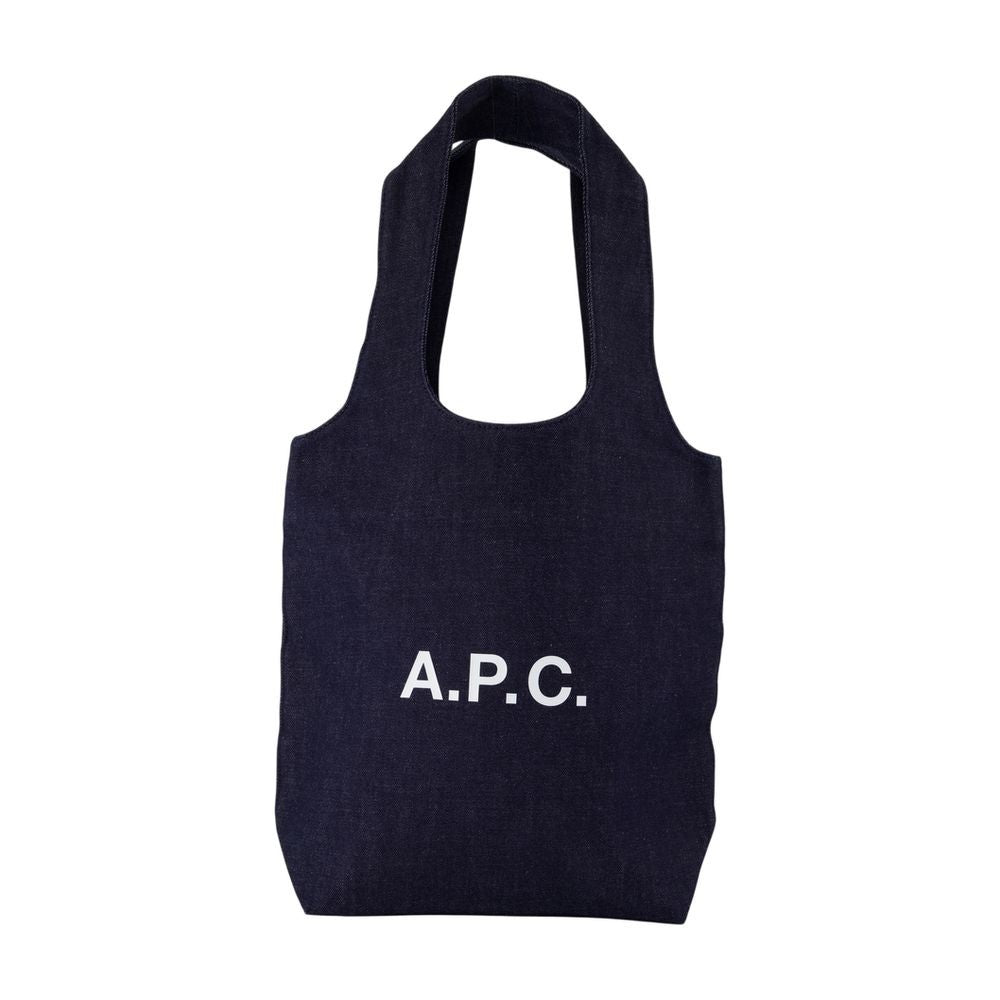 A.P.C. Ninon Small Shopper Bag - Cotton - Blue