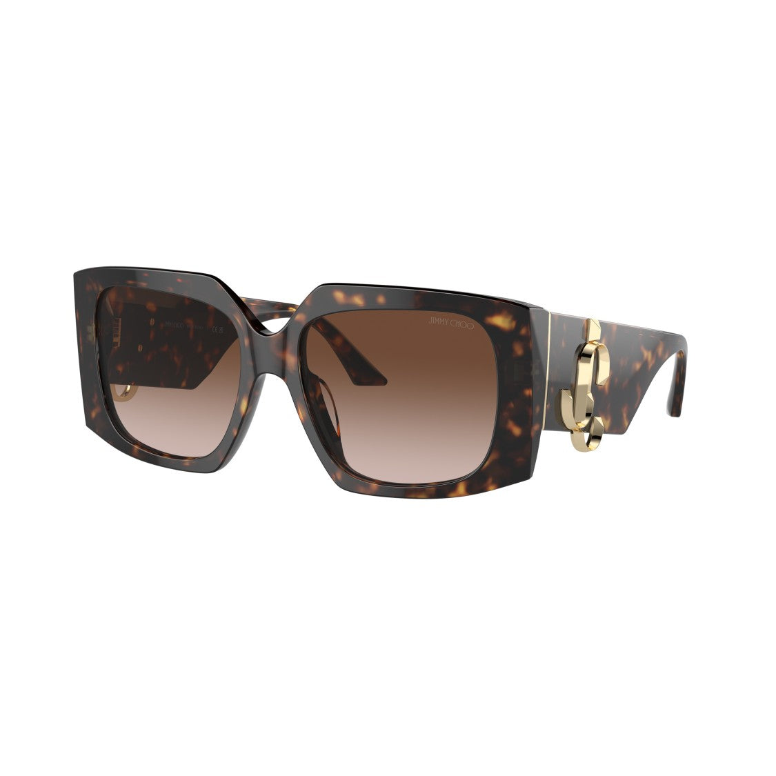 Jimmy Choo 0Jc5006u Oversized Square Tortoiseshell Sunglasses