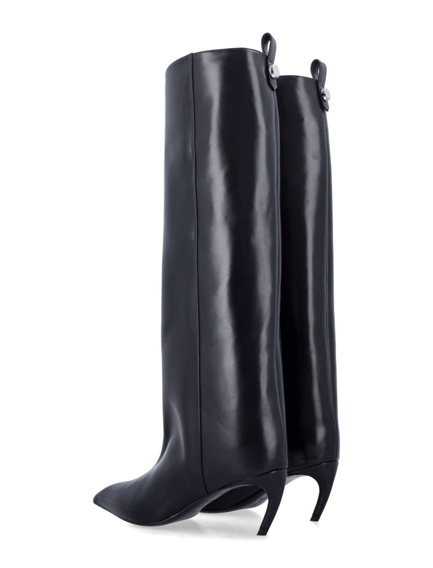 The Attico Pointed Toe Leather Lea Boots