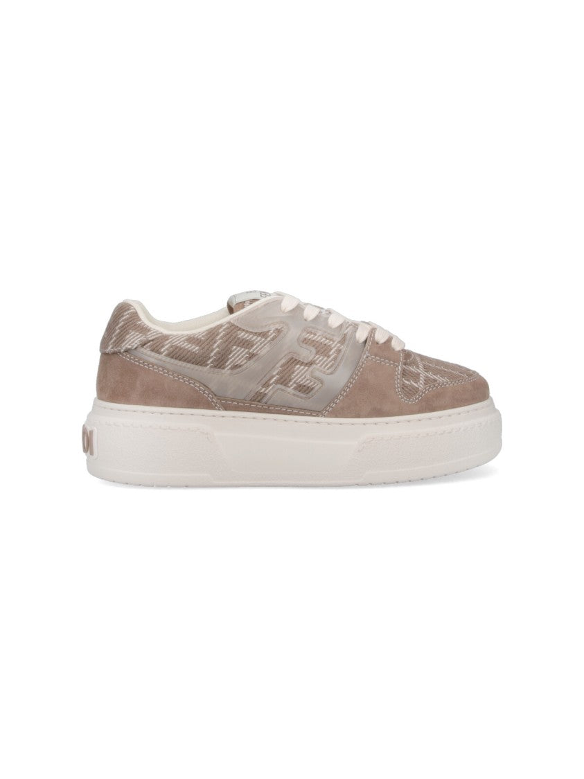 Fendi "Match" Sneakers – Beige