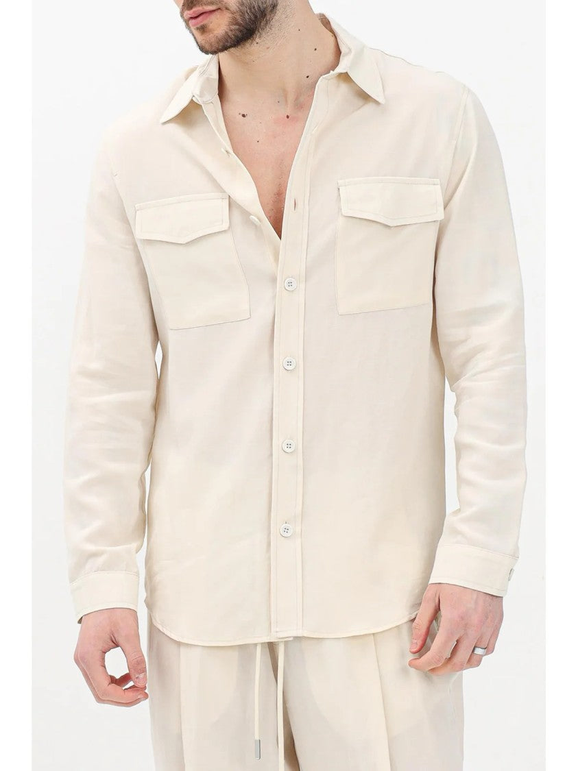 Yes London Butter Tencel Linen Men Shirt