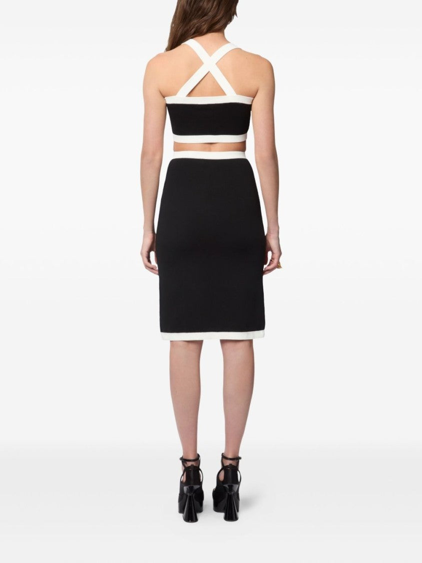 Nina Ricci Slim-Fit Black Midi Skirt