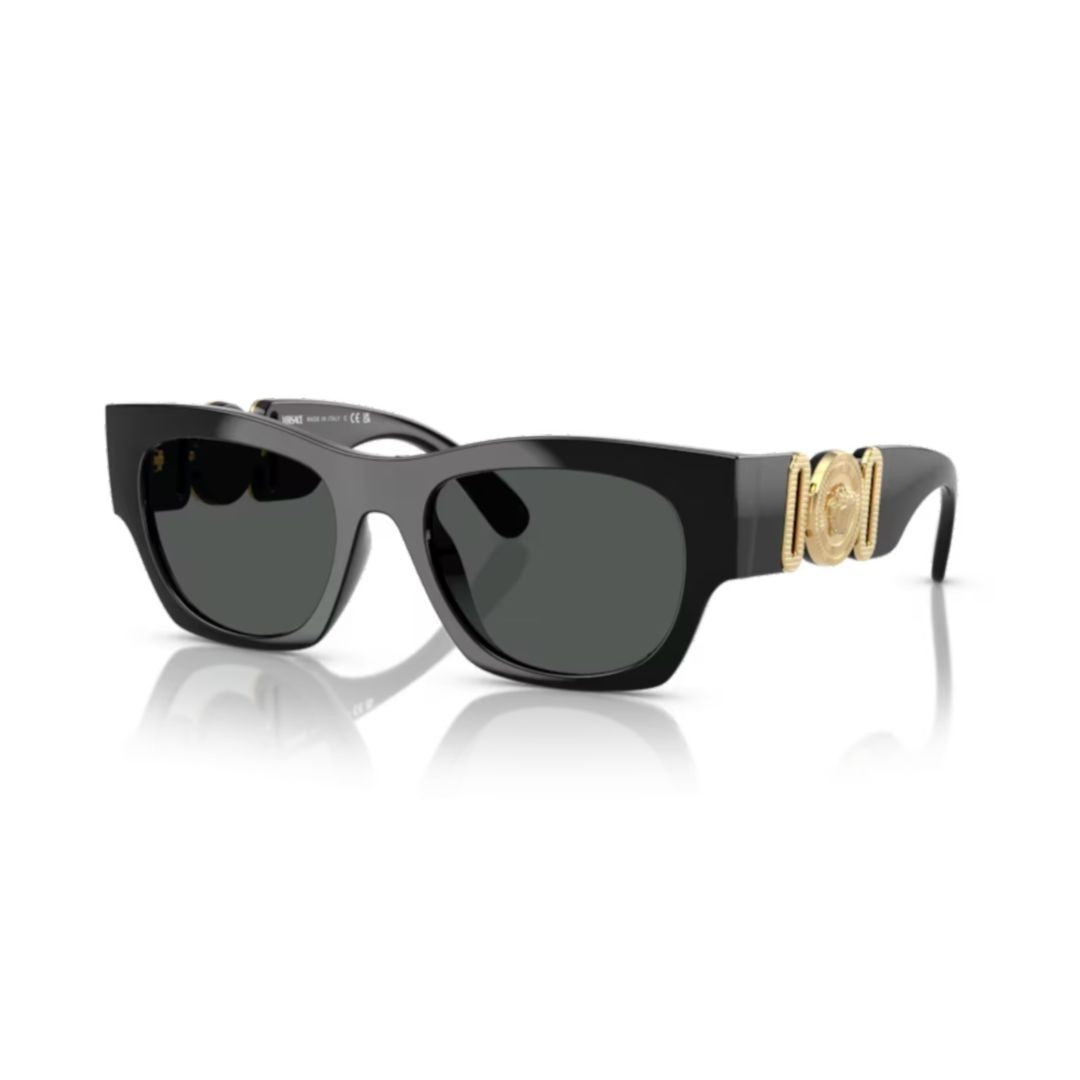 Versace 0Ve4479u Rectangular Black Frame Sunglasses