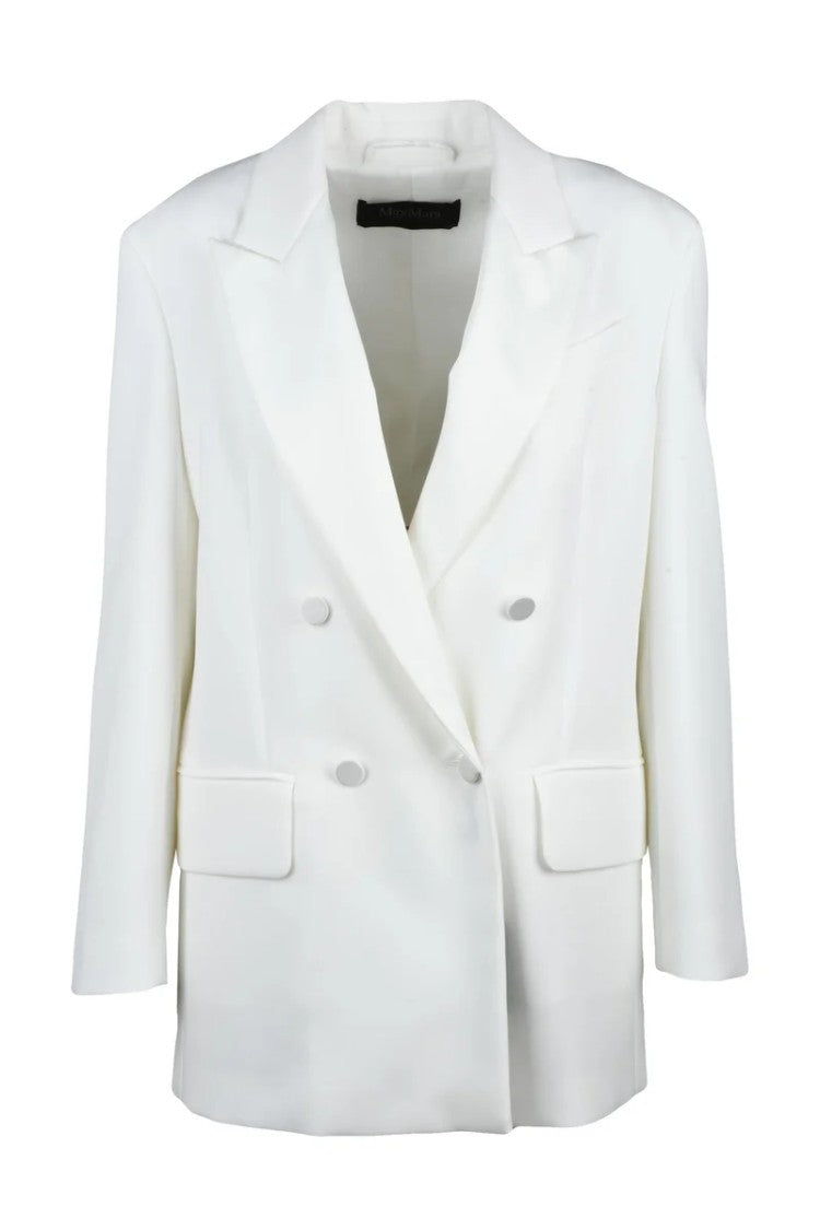 Max Mara Gabarra Double-Breasted Jacket - White