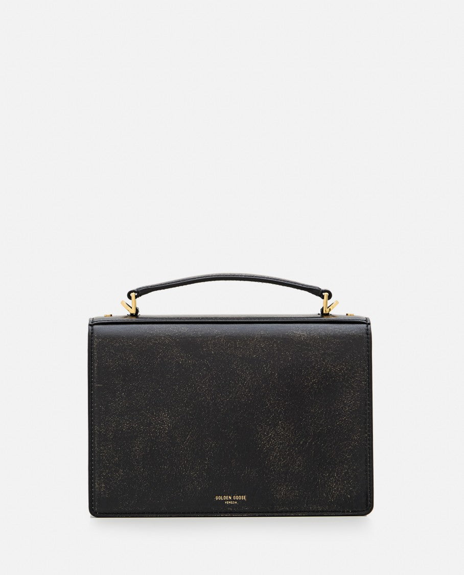 Golden Goose Black Venezia Cowhide Leather Handbag