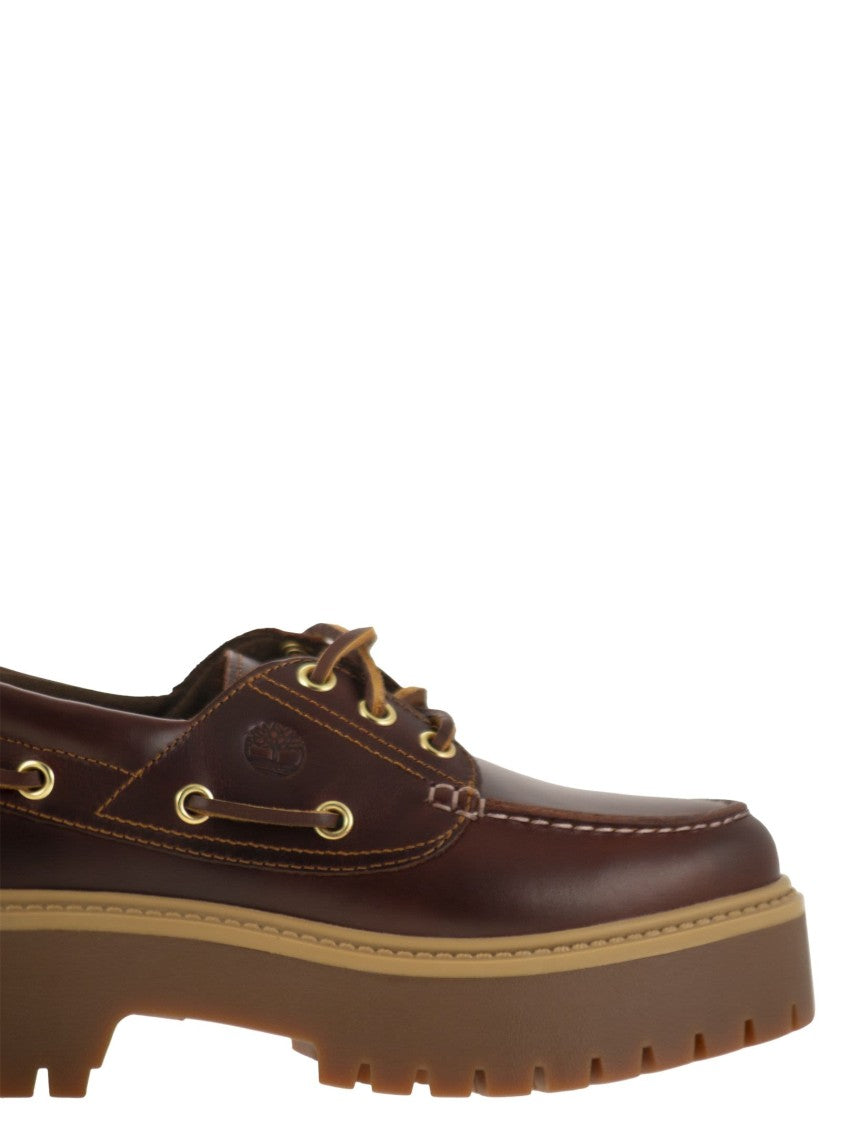 Timberland Platform Boat Shoe With Timberland® Premium Leather And Rebotl™ Lining