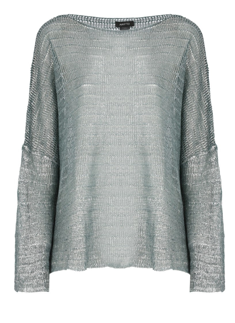 Avant Toi Blue Linen Sweater