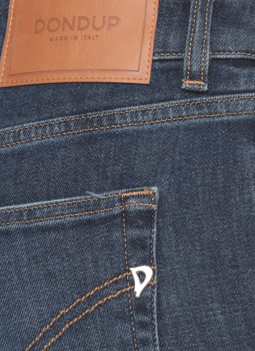 Dondup Blue Newlola Jewel Button Jeans