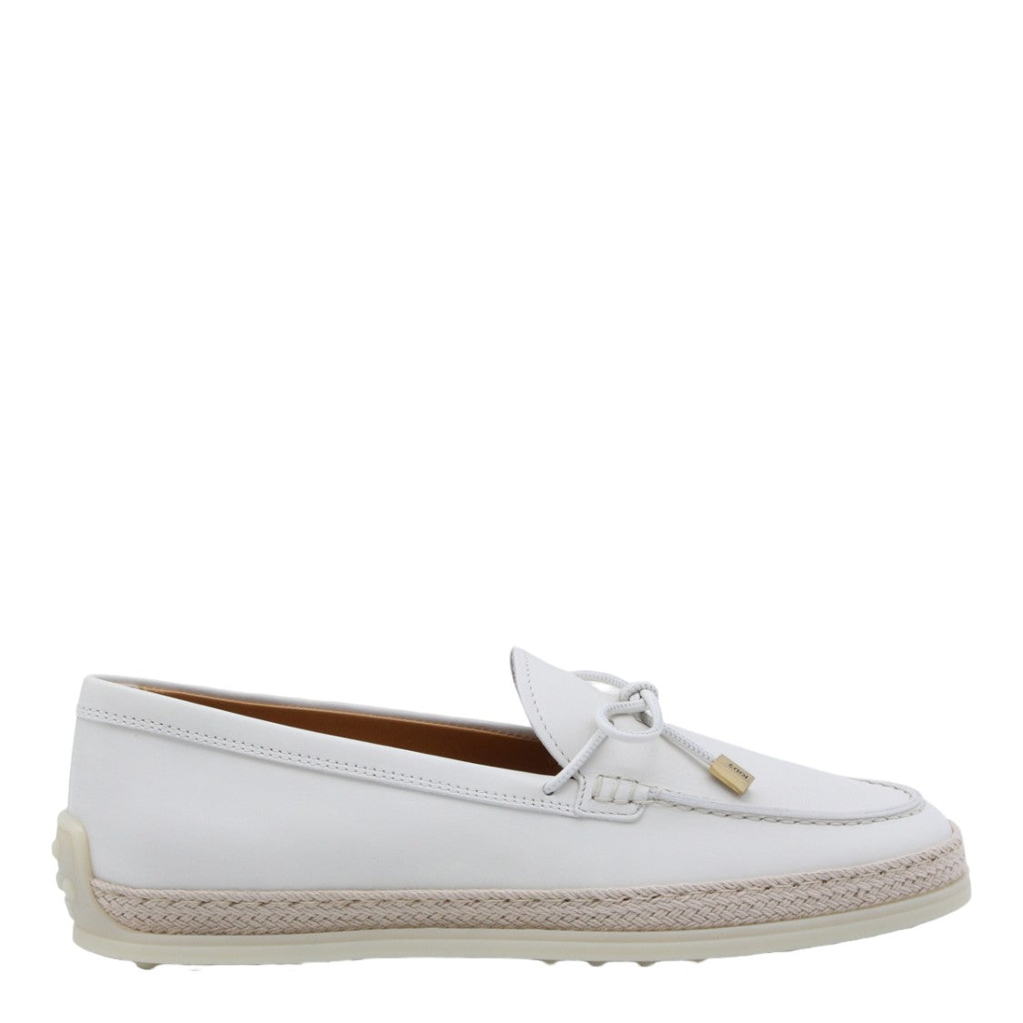 Tod's White Flats With Refined Silhouette