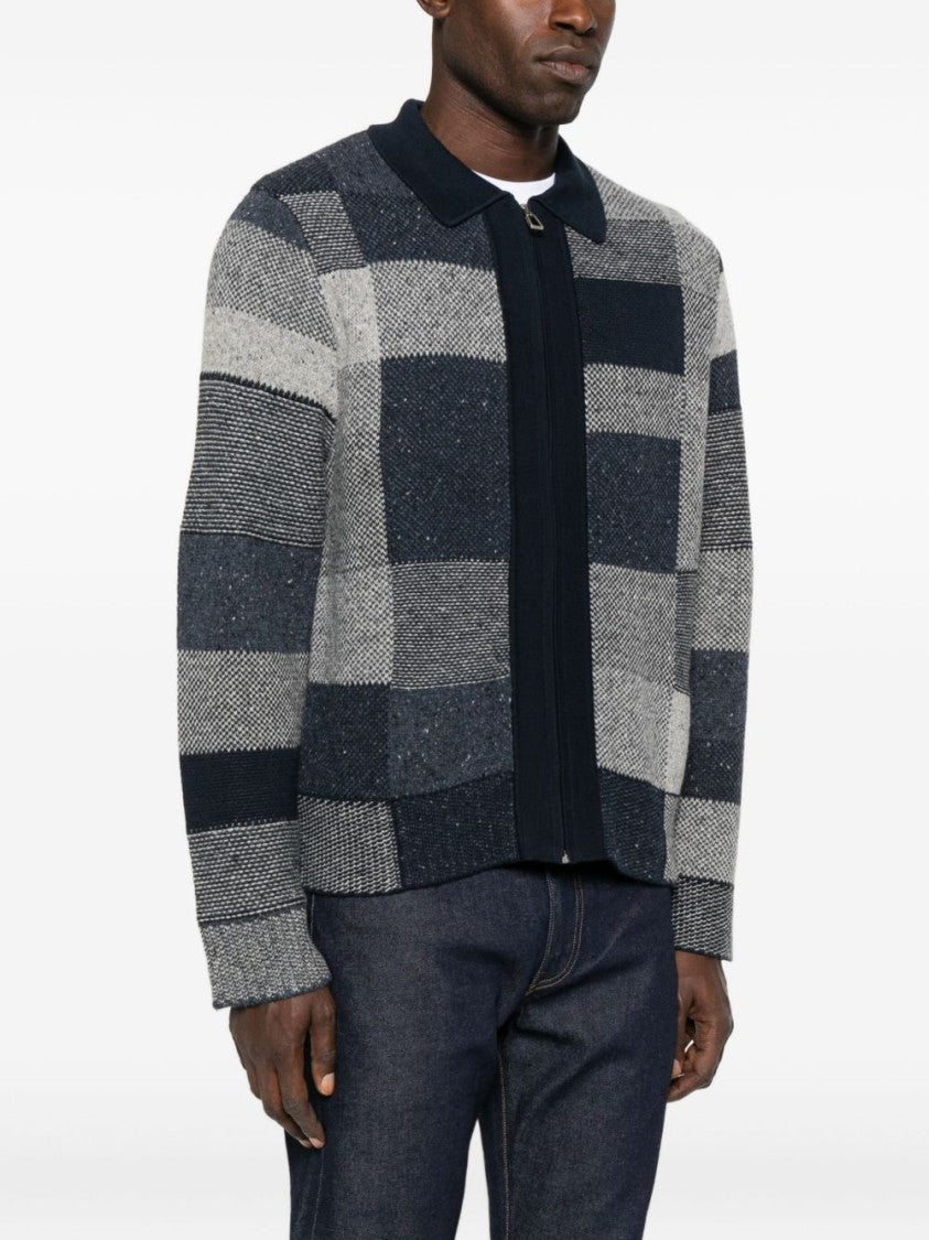 Paul Smith Textured Patchwork Knit Sweater