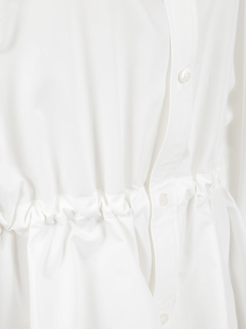 Balenciaga Hourglass Fit Cotton Poplin Shirt With Engraved Buttons