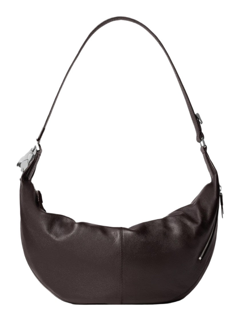 Lemaire Brown Crescent Buffalo Leather Shoulder Bag