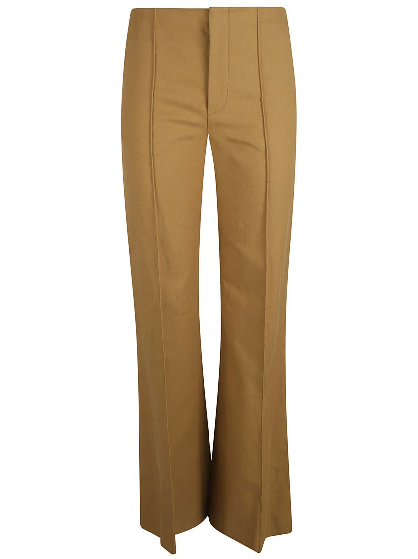 Chloé High-Waisted Tailored Trousers With Flared Legs