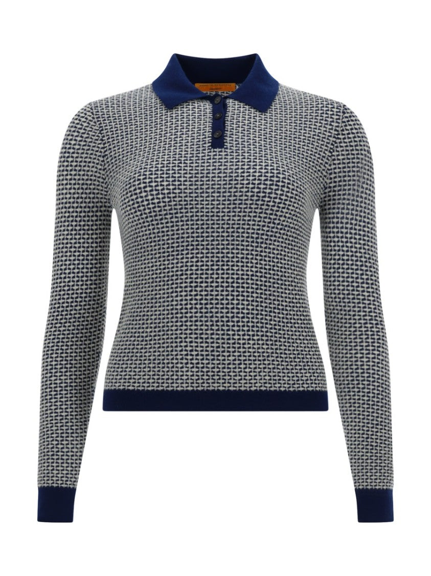 Guest In Residence Cashmere Finely Knitted Polo Sweater