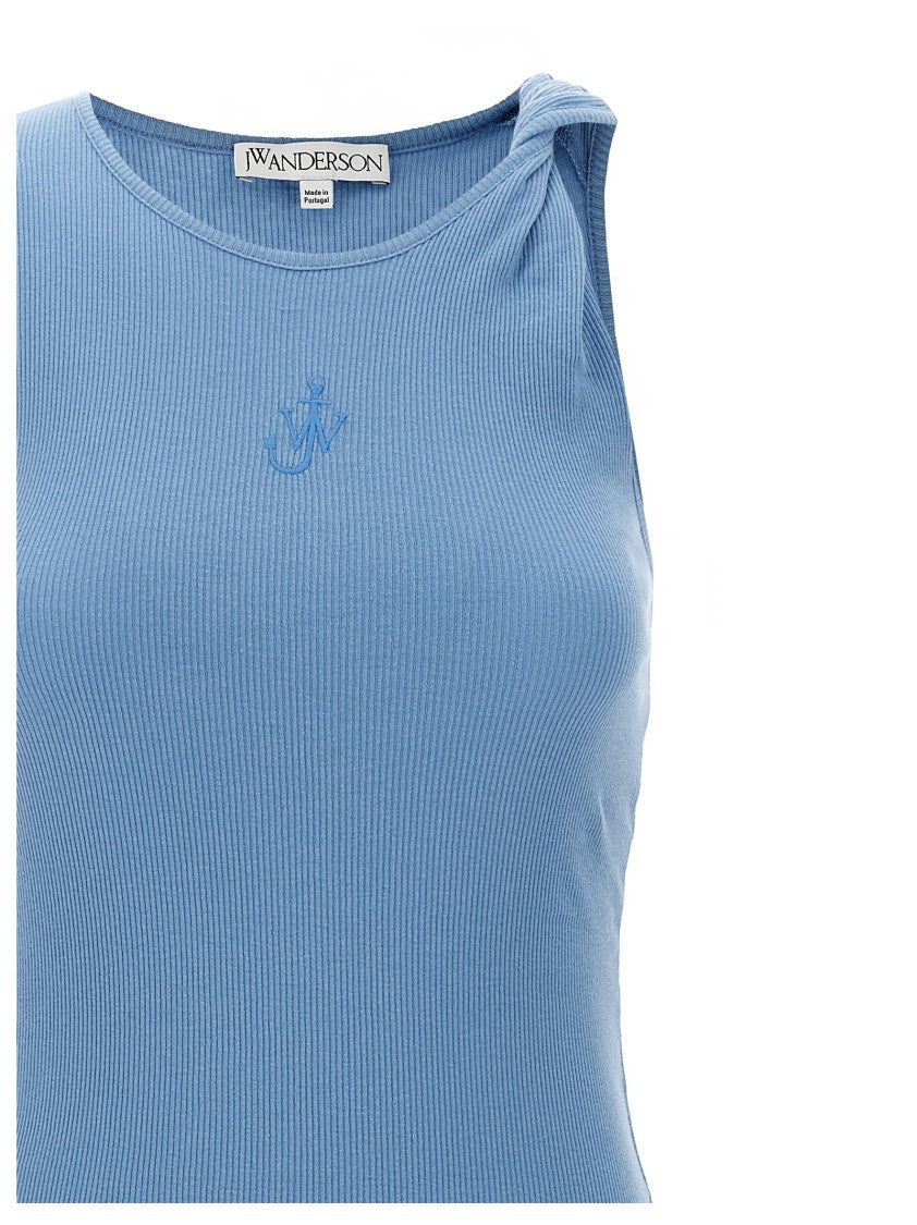 J. W. Anderson Ribbed Cotton Midi Dress