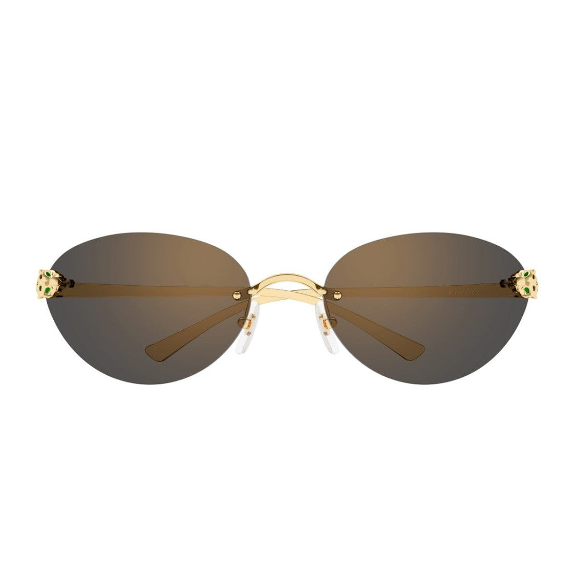 Cartier Gold Panthère De Cartier Metal Sunglasses