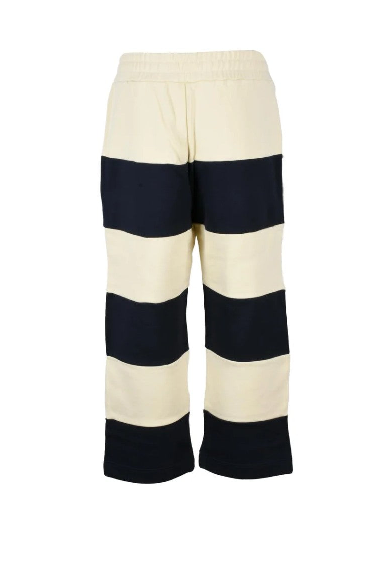 Sunnei Cotton Trousers - Beige/Blue