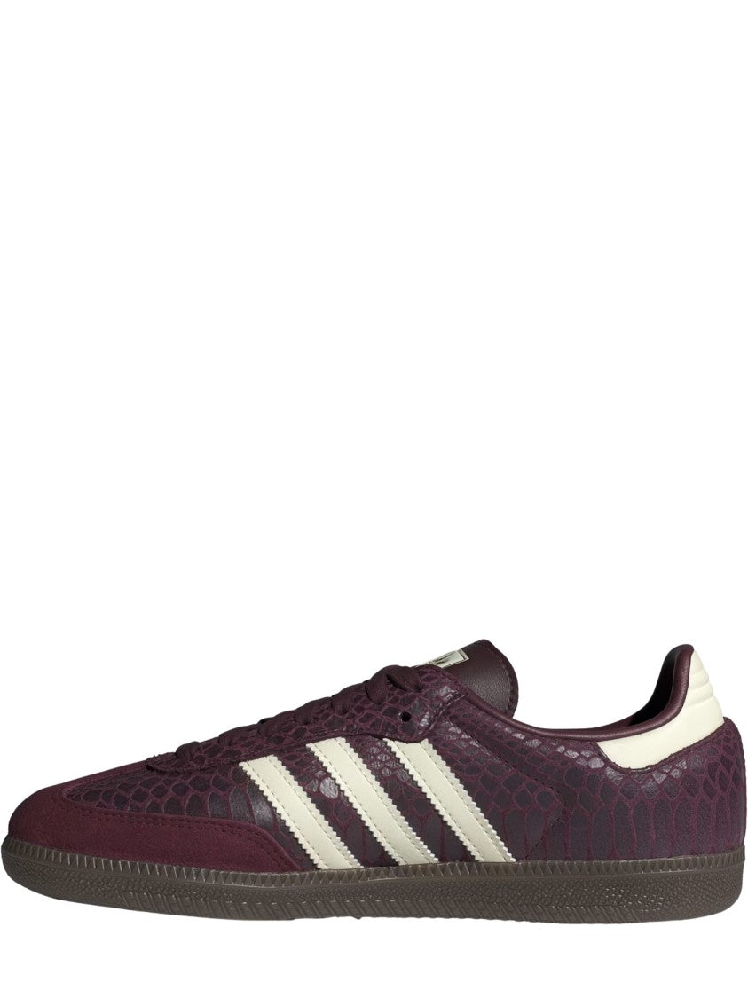 Adidas Burgundy Leather Samba Og Sneakers