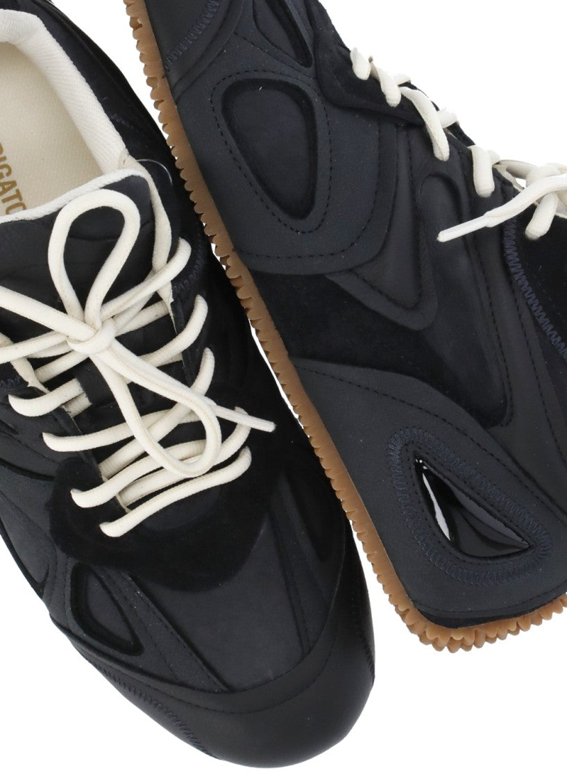 Axel Arigato Black Slow Runner Leather-Blend Sneakers