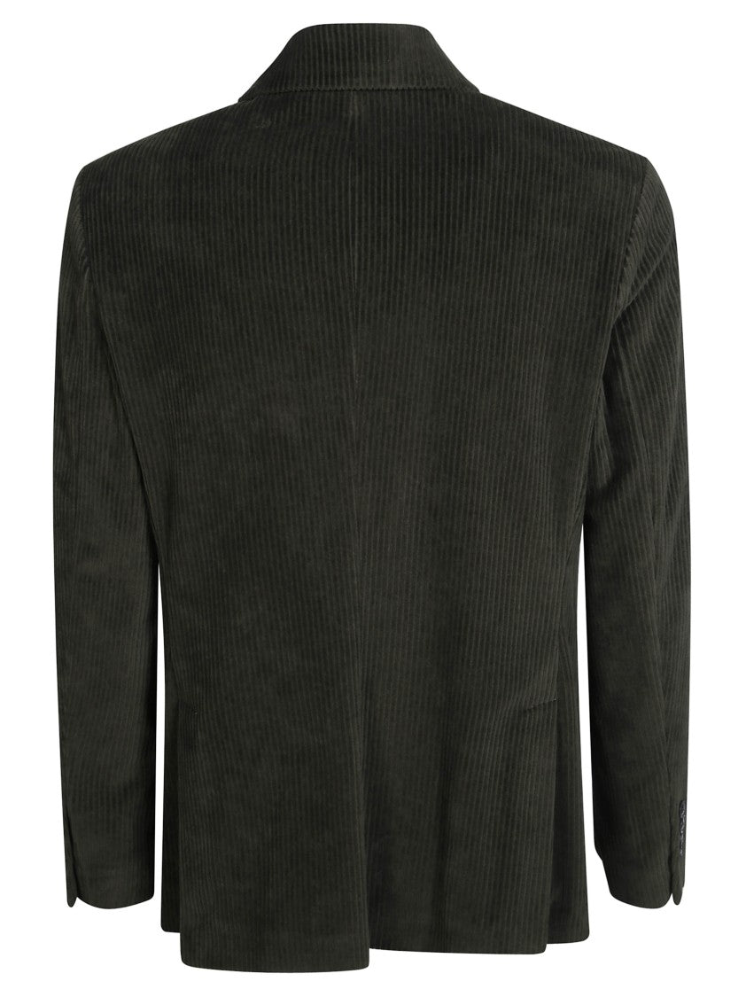 Circolo Cotton-Blend Corduroy Double-Breasted Blazer