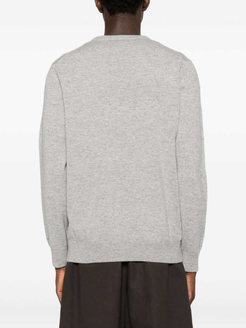 Mc2 Saint Barth Light Grey Wool Sweater