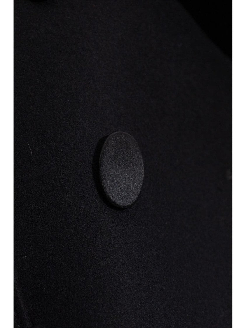 Givenchy Asymmetrical Hem Wool Coat