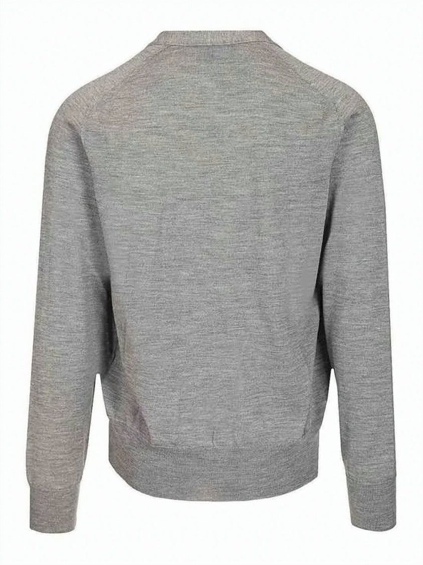 Ami Paris Heart Logo Alexandre Mattiussi Wool Cardigan