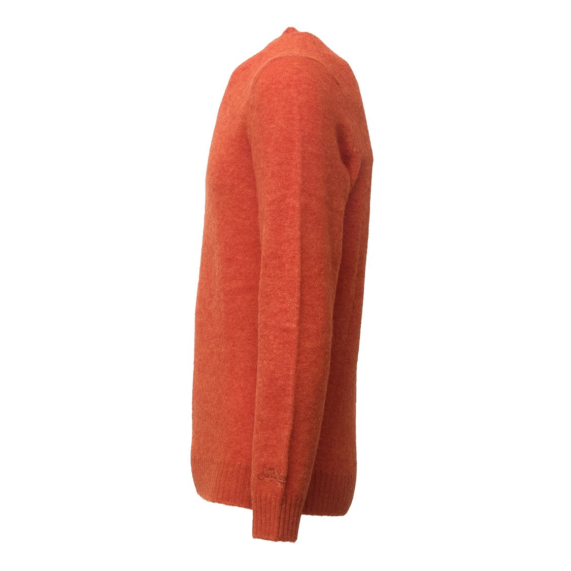Mc2 Saint Barth Regent Braid Stretch Alpaca Crewneck Sweater