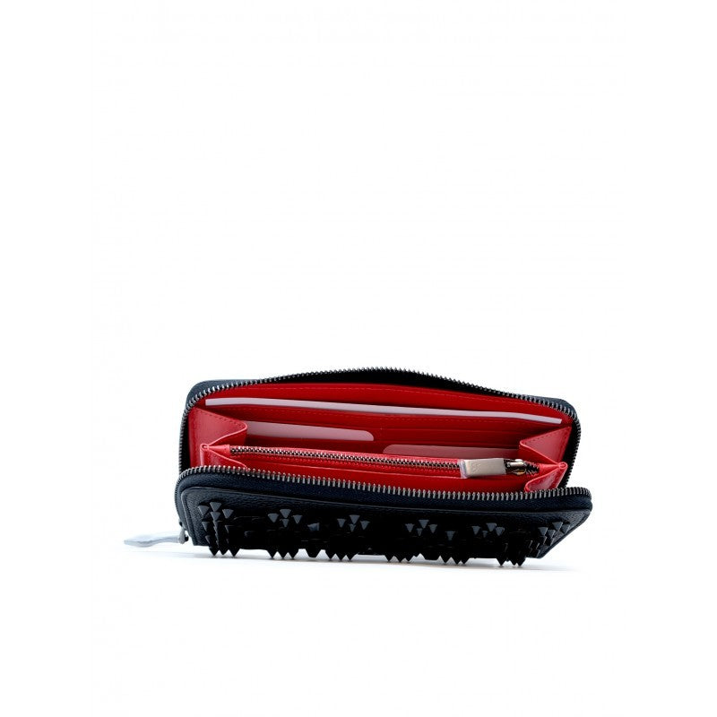 Christian Louboutin Black Calf Leather W Panettone Loubinthesky Wallet