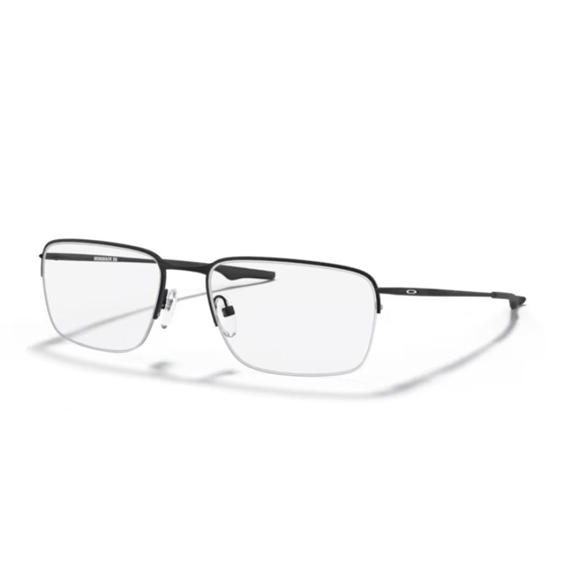 Oakley Black Ox5148 Wingback Sq Titanium Rectangular Sunglasses