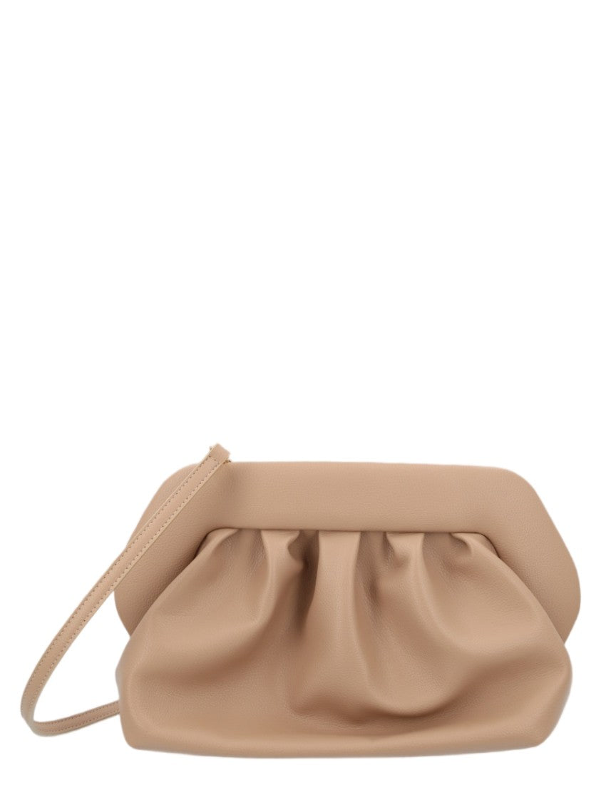 Themoirè Beige Gathered Ruched Cornfiber Handbag
