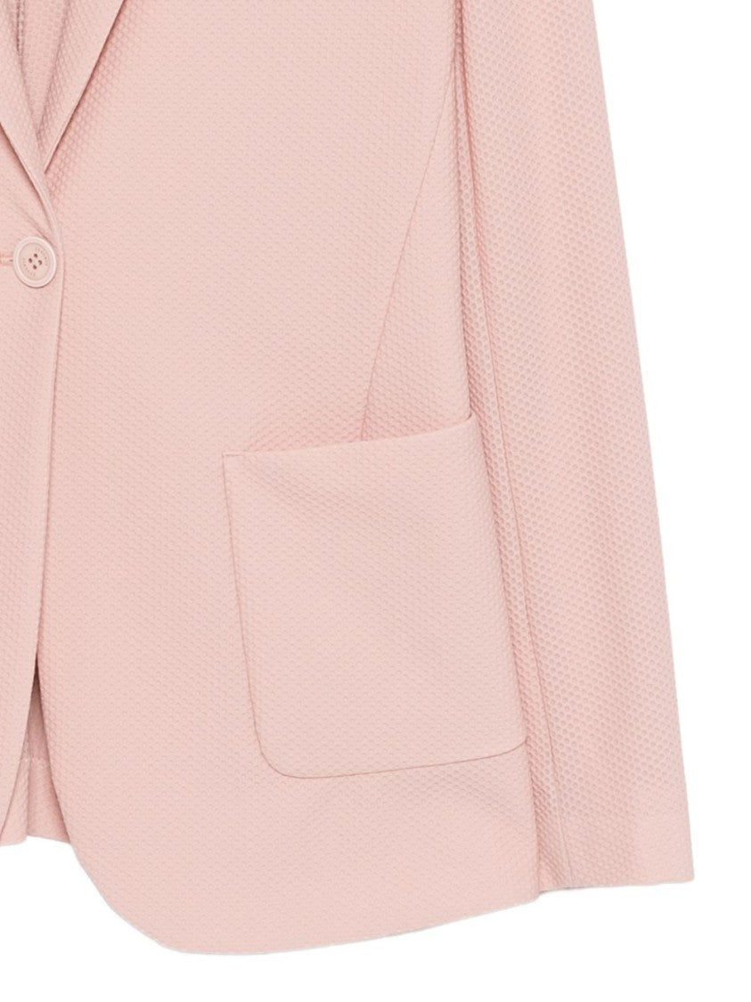 Seventy Sergio Tegon Tailored Pink Jacket With Notched Lapels