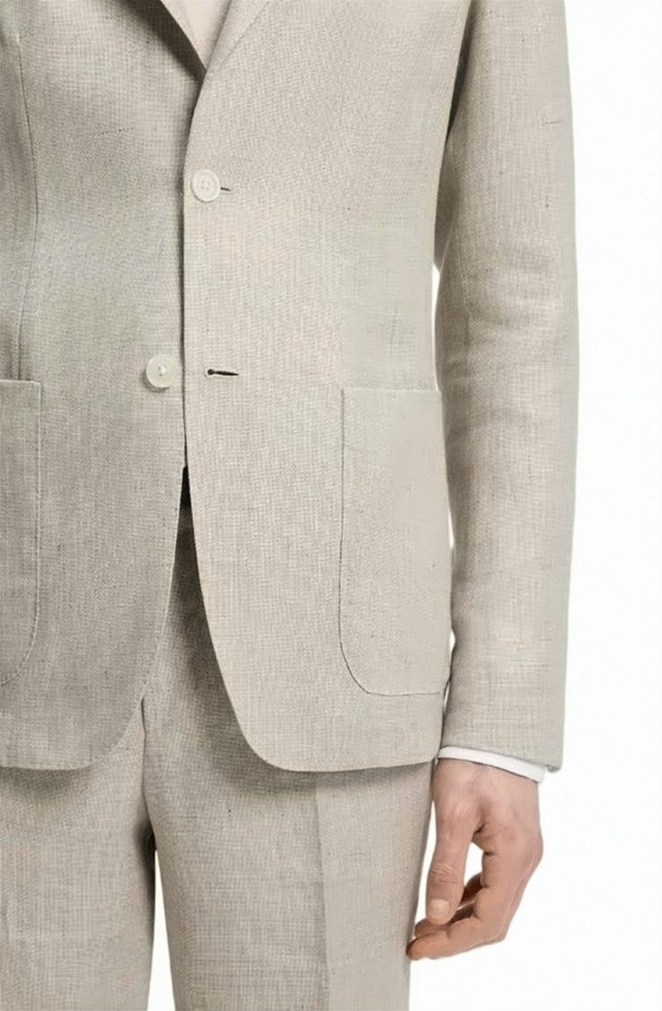 Boss Beige 2 Button Chest Pocket Jacket