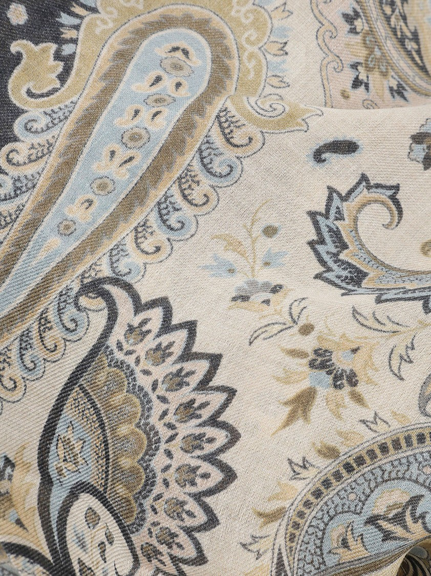 Etro Intricate Paisley And Floral Patterned Shawl