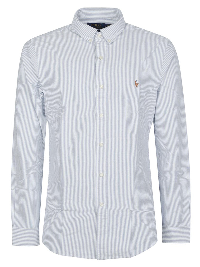 Polo Ralph Lauren Vertical Stripe Button-Down Long-Sleeve Cotton Casual Shirt