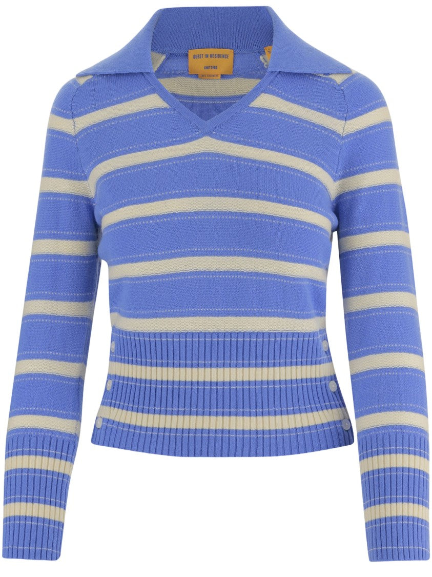 Guest In Residence Striped Cashmere Sweater