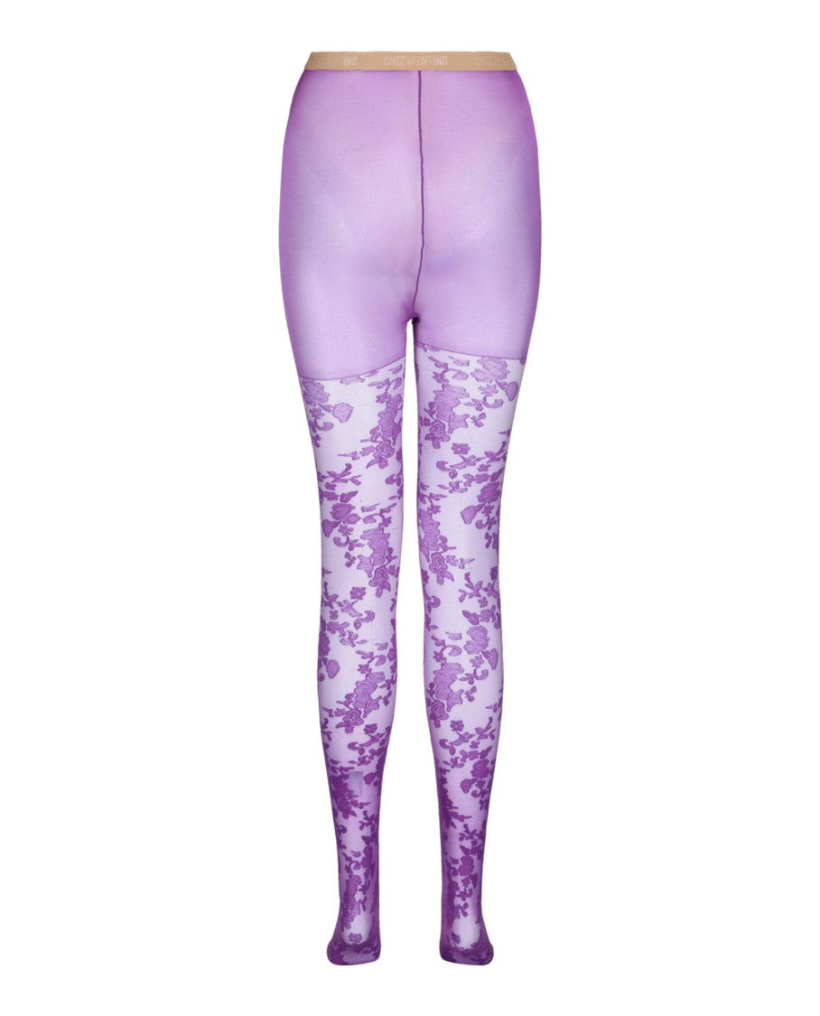 Valentino Floral Lace Tights