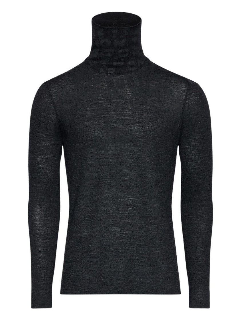 Mm6 By Maison Margiela High Neck Tailored Knit Sweater