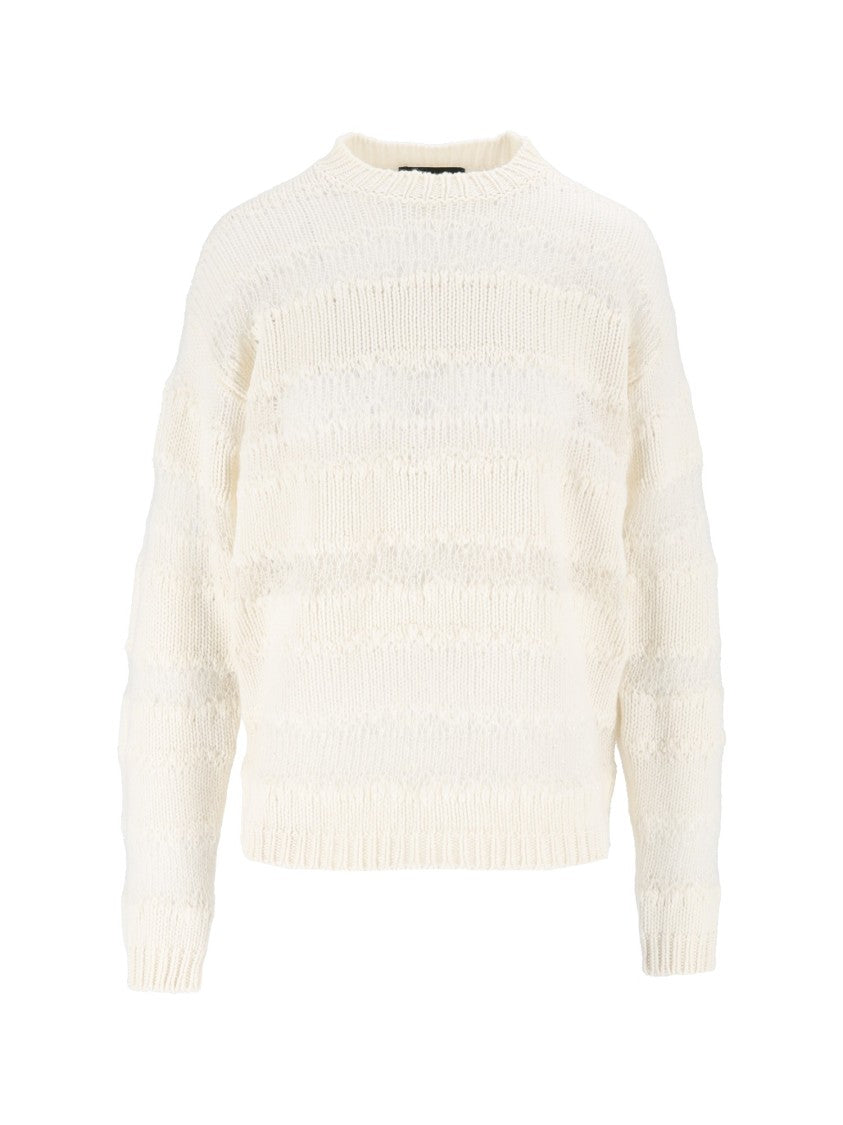 Fabiana Filippi Mohair Micro-Sequined Cropped Knit Sweater