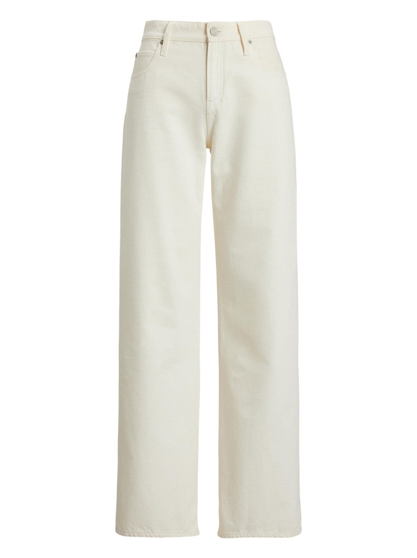 Polo Ralph Lauren Wide-Leg White Denim Jeans