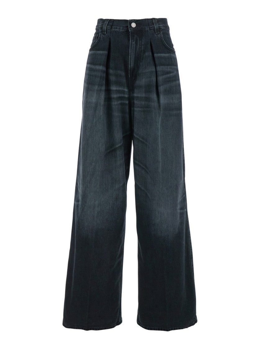 Haikure Black Jeans With Belt Loops