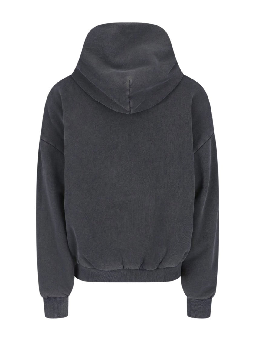 Entire Studios Grey Charcoal Vintage Wash Hoodie