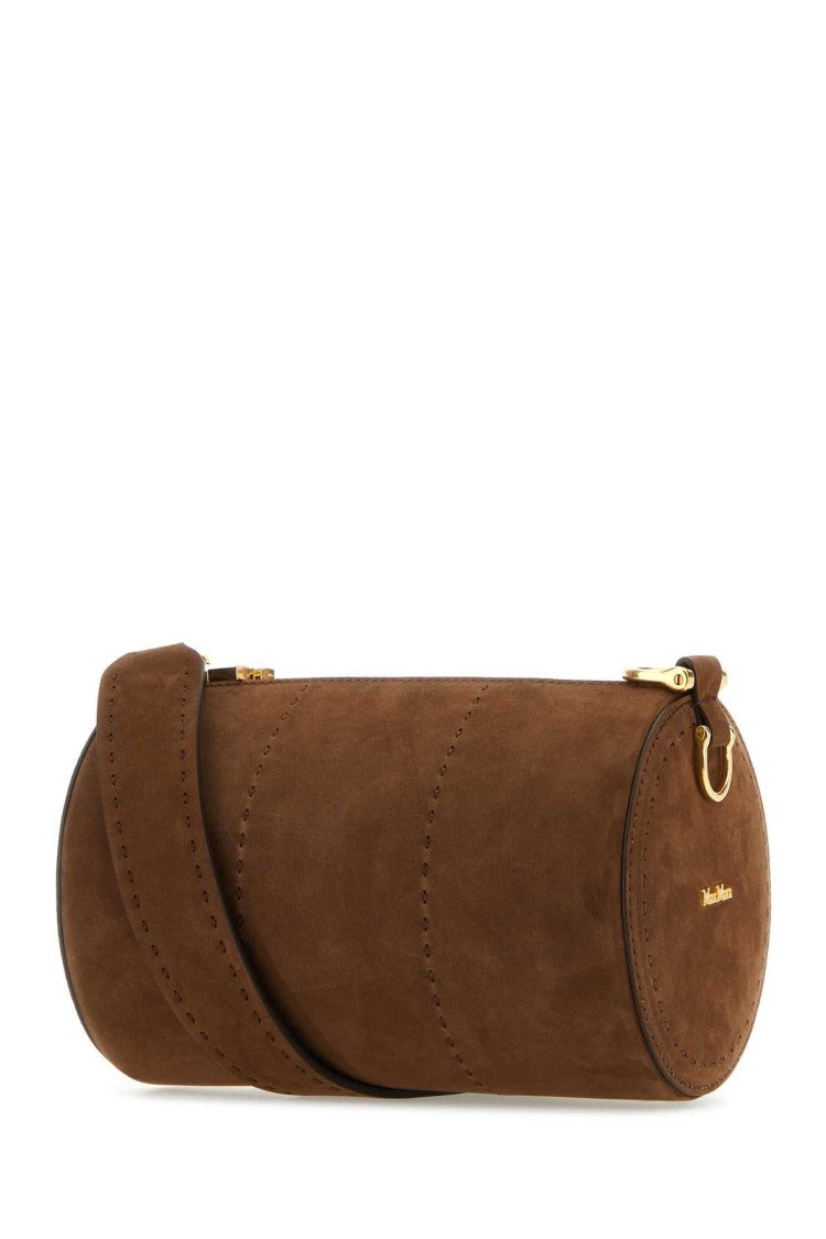 Max Mara Brown Nabuk Small Crossbody Bag