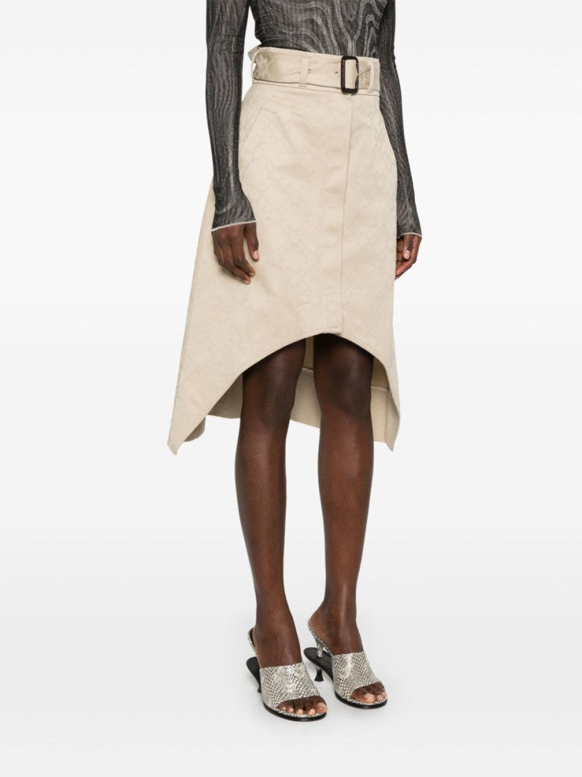 Givenchy Light Beige Midi Skirt