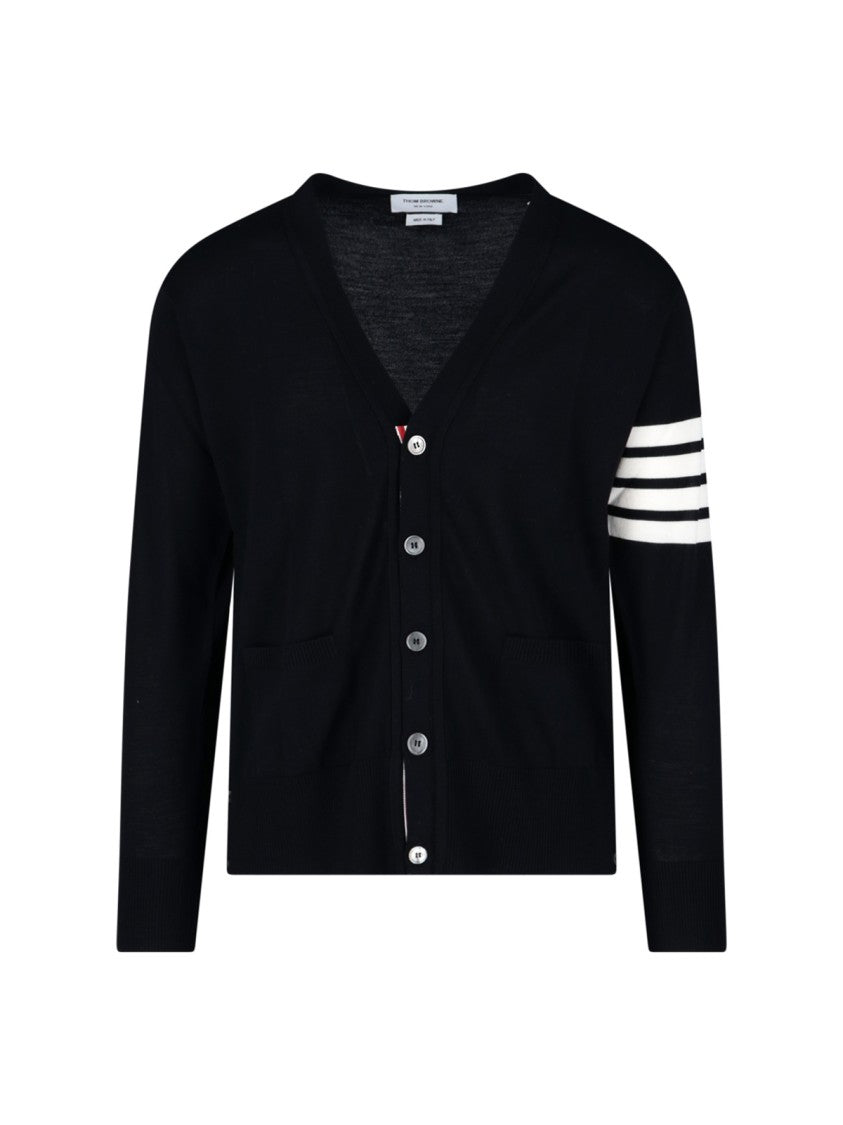 Thom Browne '4-Bar' Cardigan – Black