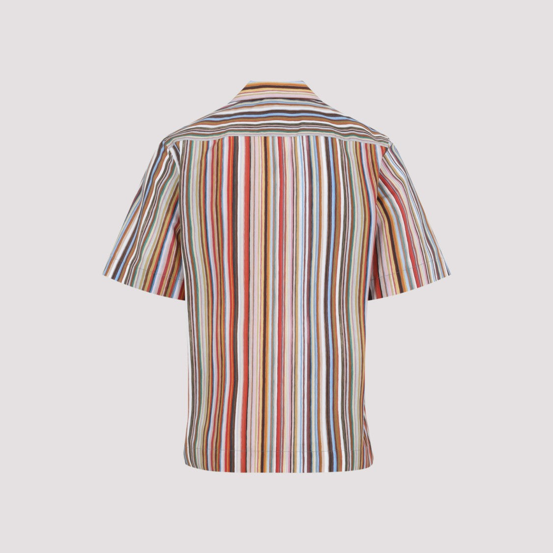 Paul Smith Relaxed Fit Multicolor Stripe Short Sleeve Shirt