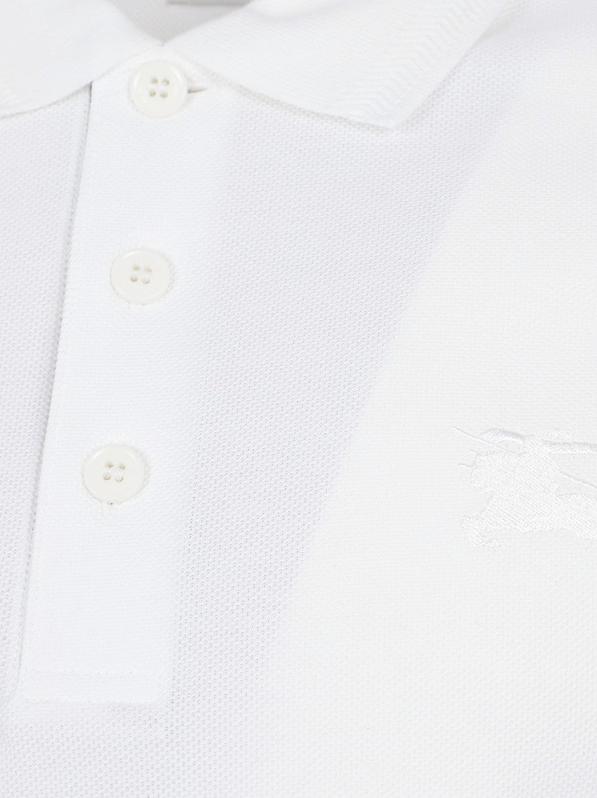 Burberry Cotton Polo Shirt With Classic Collar
