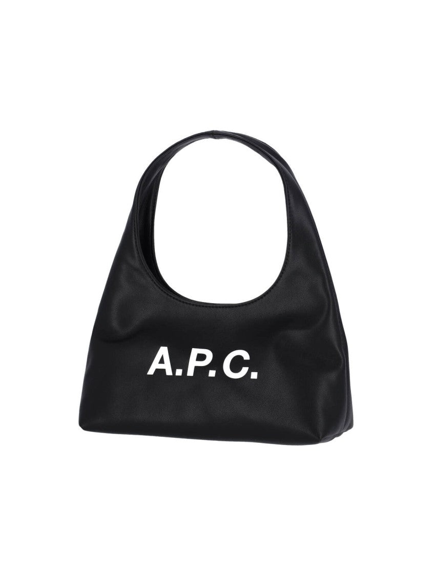 A.P.C. Black Baby Ninon Fabric Handbag