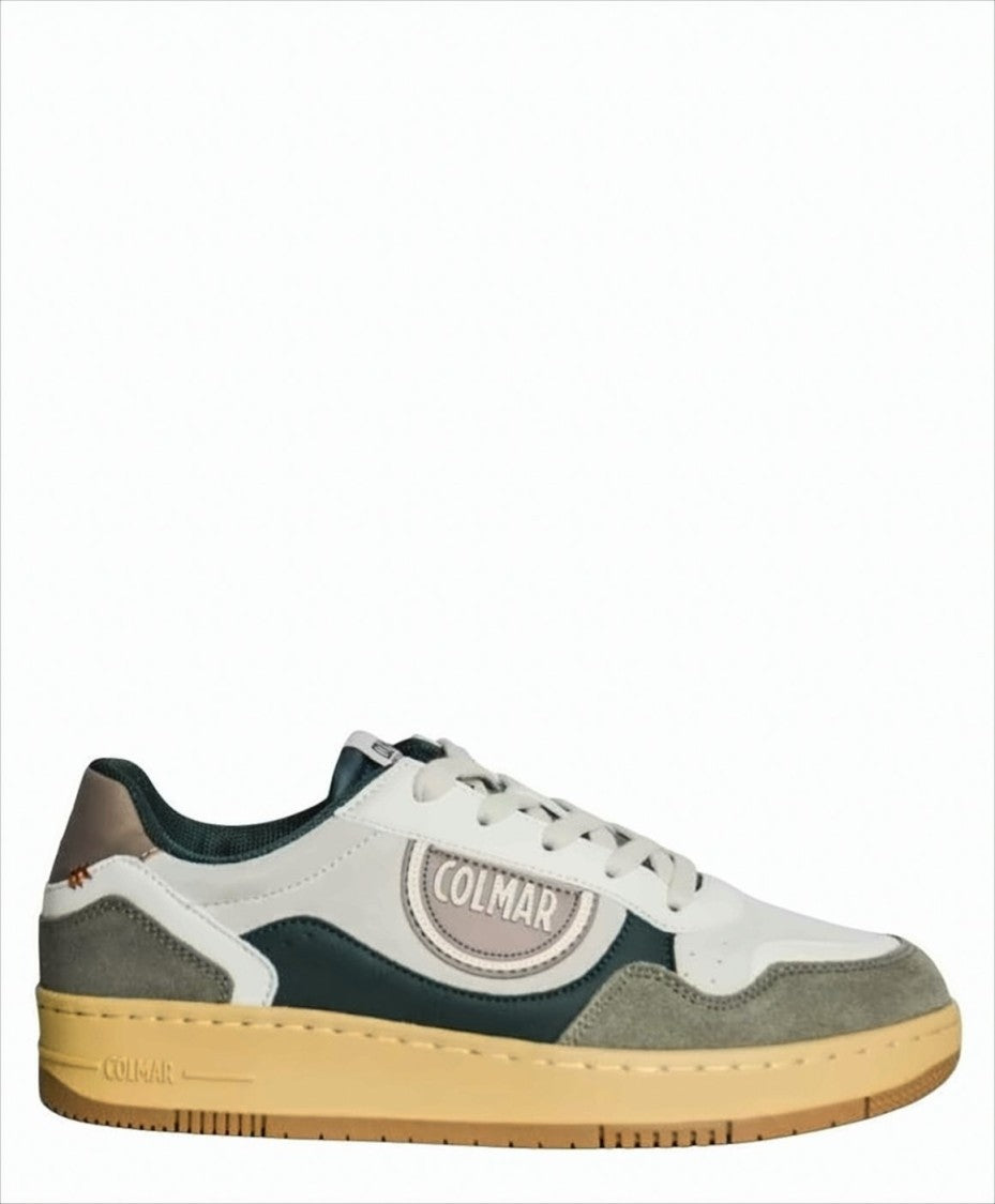 Colmar Originals Leather And Suede Sneakers With Vintage-Effect Sole